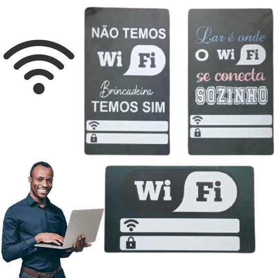 Imagem de Placa Decorativa Parede Wifi Para Comércio E Restaurantes