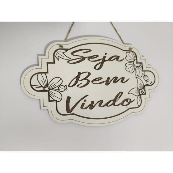 Imagem de Placa Decorativa - Seja Bem Vindo Na Cordinha Porta