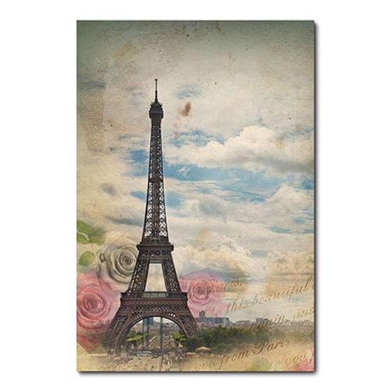 Placa Decorativa - Torre Eiffel - Paris - 0384plmk Menor preço em Placa Decorativa - Torre Eiffel - Paris - 0384plmk