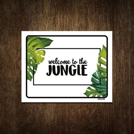 Imagem de Placa Decorativa - Welcome To The Jungle 18X23