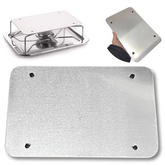 Imagem de Placa Difusora Aluminio para Rechaud Retangular  Forma 