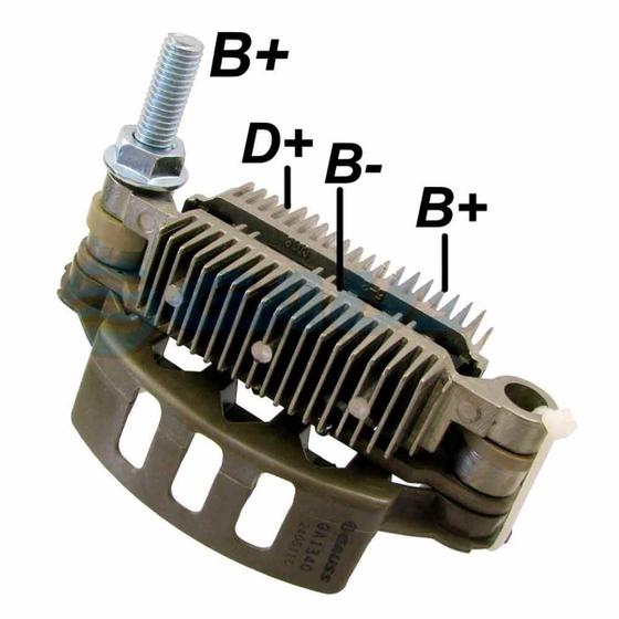Imagem de Placa Diodo Conjunto Retificador 05A Diodos 6X35A Vm210 Vm240 Vm260 1998 Em Diante Distancia Entre Furos 85 Mm Paraf. Post B+ M8 X 25 Mm Com Trio Diod