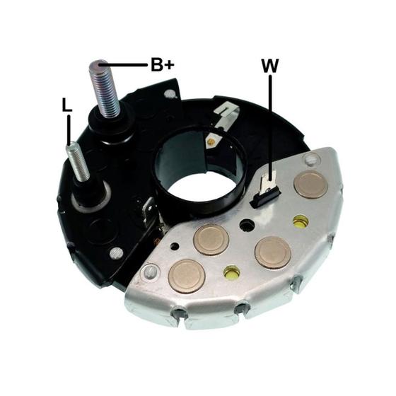 Imagem de Placa Diodo Conjunto Retificador 120A Val tra Bm Bh Massey6360 Nh Tc57 Tc59 Tc5070 Tc5090 Alternador Iskra 11203540 11204311 Iskra 16907048 876040114