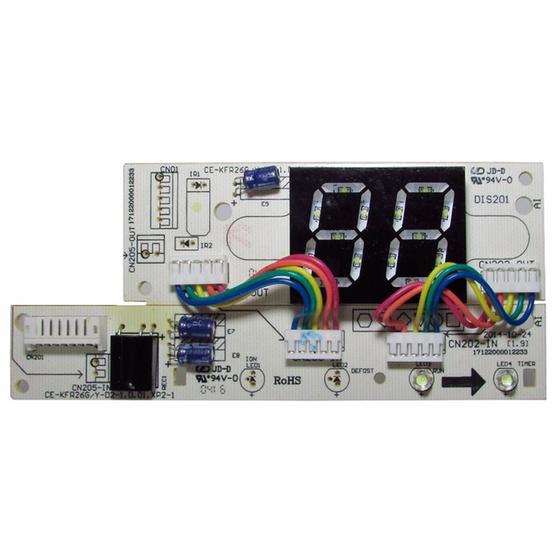 Placa Eletrônica Display Evaporadora Midea Carrier 7.000 a 24.000 Btus 201332391359 Menor preço em Placa Eletrônica Display Evaporadora Midea Carrier 7.000 a 24.000 Btus 201332391359