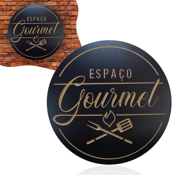 Imagem de Placa Espaço Gourmet Quadro Decorativo Área Gourmet