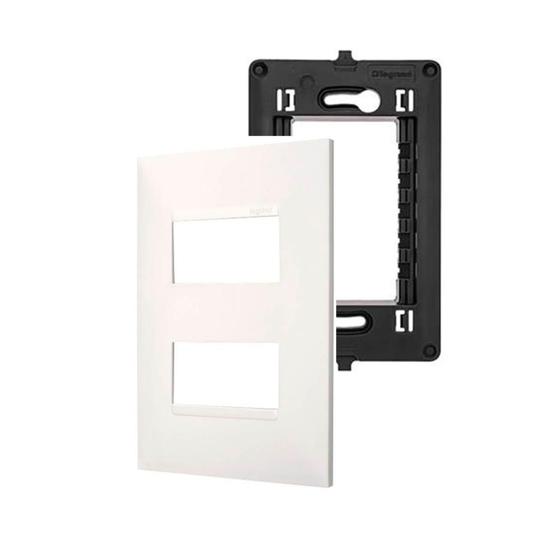 Pial Plus Mais Placa Espelho 4x2 2 Mods. Legrand Pial Plus+(mais) 618506bc+ - Espelho ...