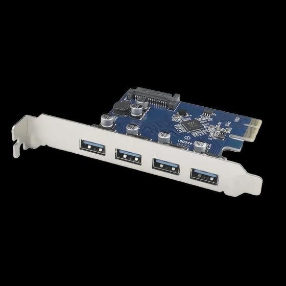 Imagem de Placa Expansão Pci-Express Usb 3.0 4X Portas Transferência