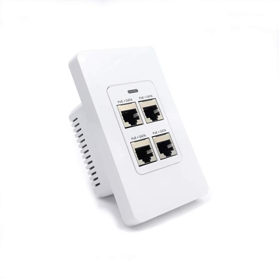 Imagem de Placa Extensora PoE Gigabit com 4 Portas - Injeção PoE Interna