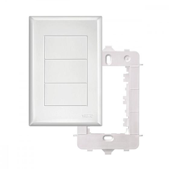 Imagem de Placa Fame Evidence 4X2 Branca (Cega) Com Suporte
