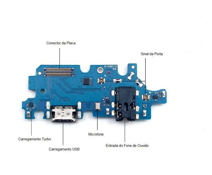 Imagem de Placa Flex Carga Conector Compatível Galaxy A13 4g Turbo