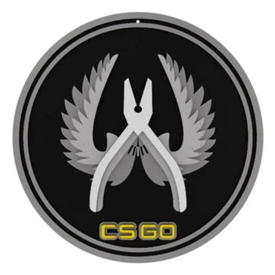 Imagem de Placa Gamer Csgo Guardião De Elite Counter Strike 60cm