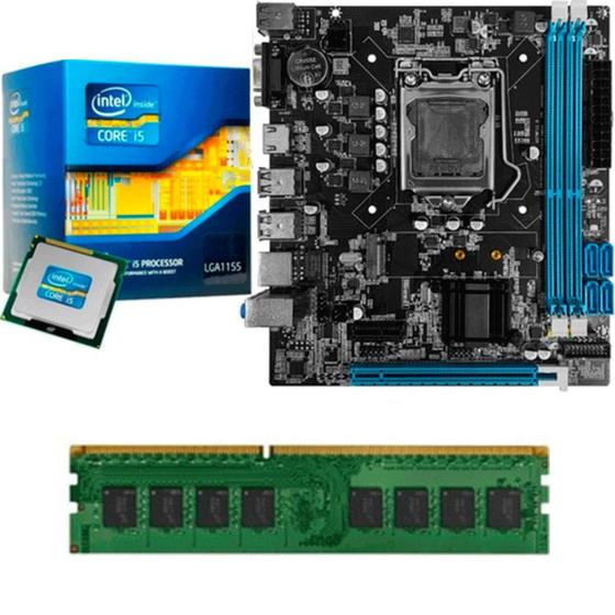 Imagem de Placa H61 + Processador I5 2400 + Memoria 8gb