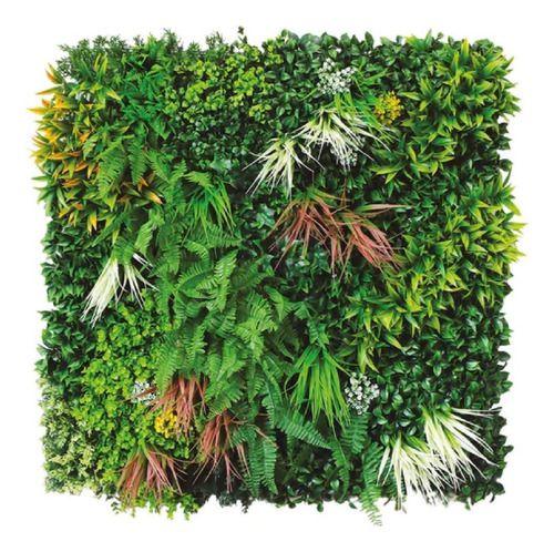 Imagem de Placa Jardim Vertical Jungle Folhagem Artificial - 100x100cm