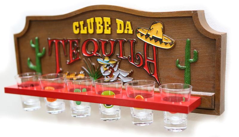 Imagem de Placa KG Clube da Tequila e Copos (42x25)