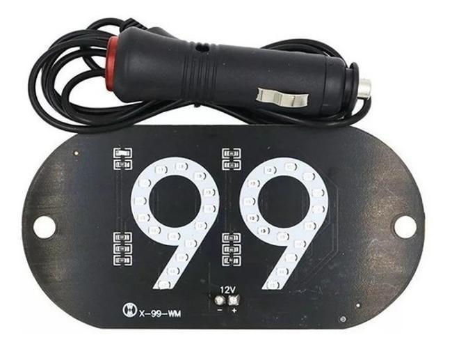 Imagem de Placa Led Carro Aplicativo Com Plug 99
