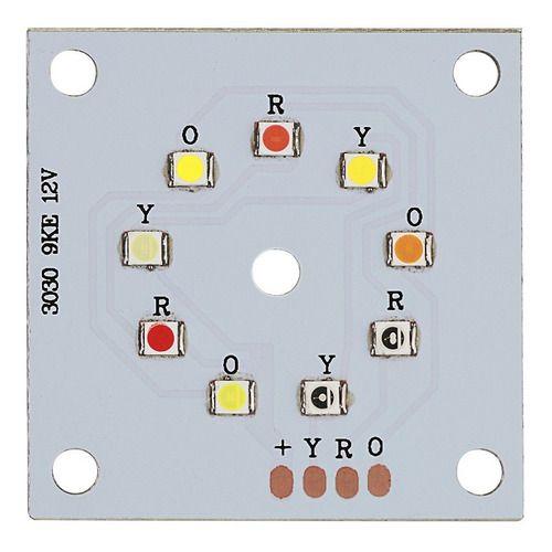 Imagem de Placa Led Com 9 Leds Rgbw Reposição Para Multi Raio Derby Fx