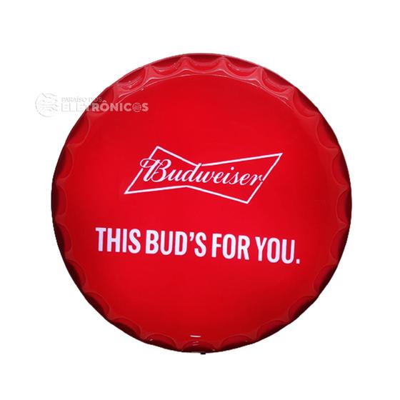 Imagem de Placa Luminosa Budweiser Personalizada Tampa de Garrafa Para Decorar Iluminar - PA0220002