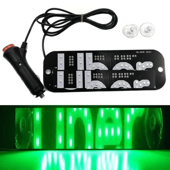 Imagem de Placa Luminosa LED Carro Motorista De Aplicativo APP JXS1101VD