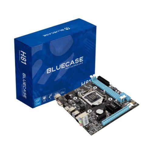 Imagem de Placa Mãe 1150 Bluecase BMBH81-D3HGU - Intel 1150 - DDR3 - Rede 10/100/1000 - USB 3.0 - Vga/hdmi