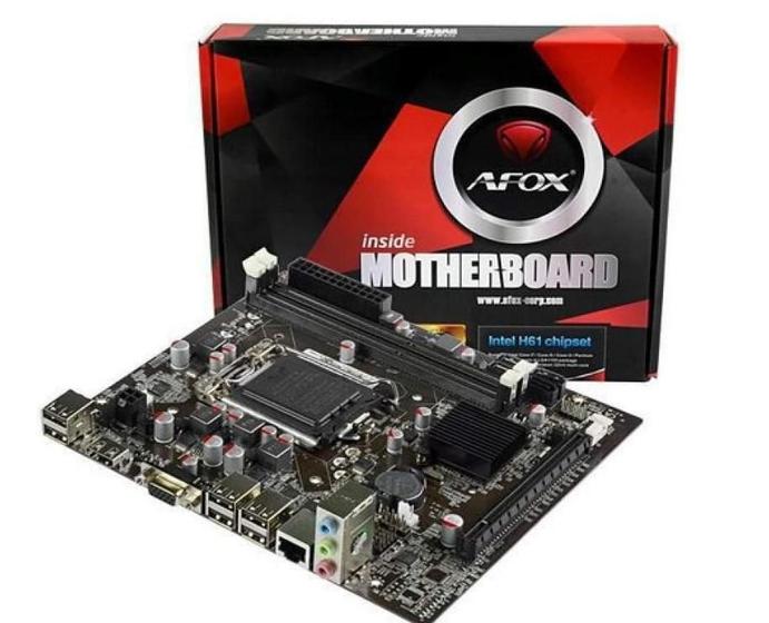 Imagem de Placa Mãe AFOX H61-MA2 ( 1155 / DDR3 / HDMI / VGA / 2x USB 2.0 )