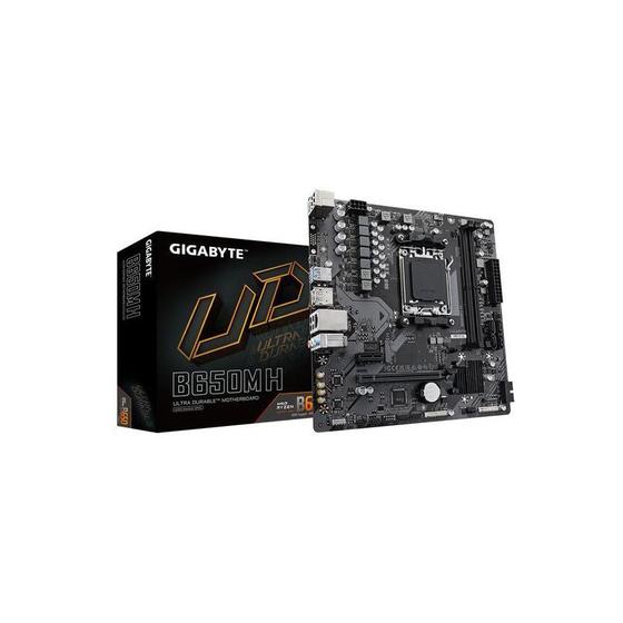 Placa Mãe Am5 Gigabyte B650M H Ddr5 Hdmi Dp M.2 Usb3.2 Menor preço em Placa Mãe Am5 Gigabyte B650M H Ddr5 Hdmi Dp M.2 Usb3.2