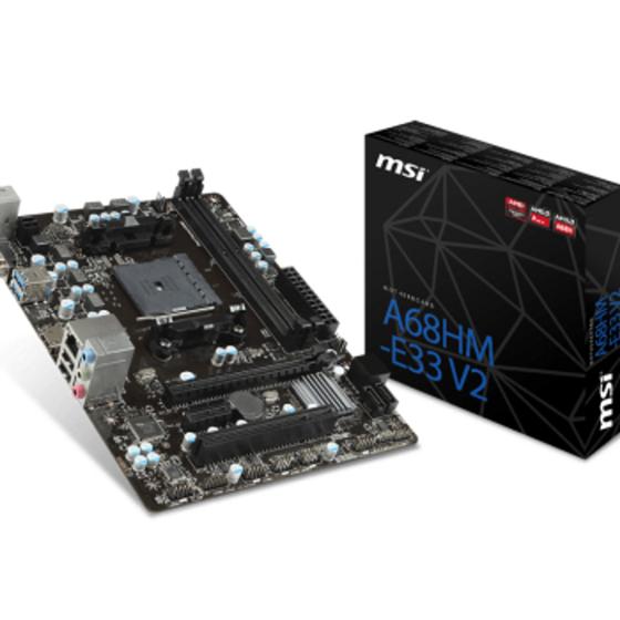 Placa Mãe Amd Fm2 Msi A68hm-e33 V2 S/v/r Ddr3 ( SEM CAIXA ) NOVO Menor preço em Placa Mãe Amd Fm2 Msi A68hm-e33 V2 S/v/r Ddr3 ( SEM CAIXA ) NOVO