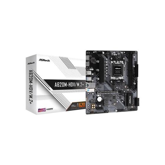 Imagem de Placa Mãe Asrock A620M-Hdv/M.2+ Am5 Ddr5 Micro Atx - Placa-Mãe Asrock Para Alto Desempenho