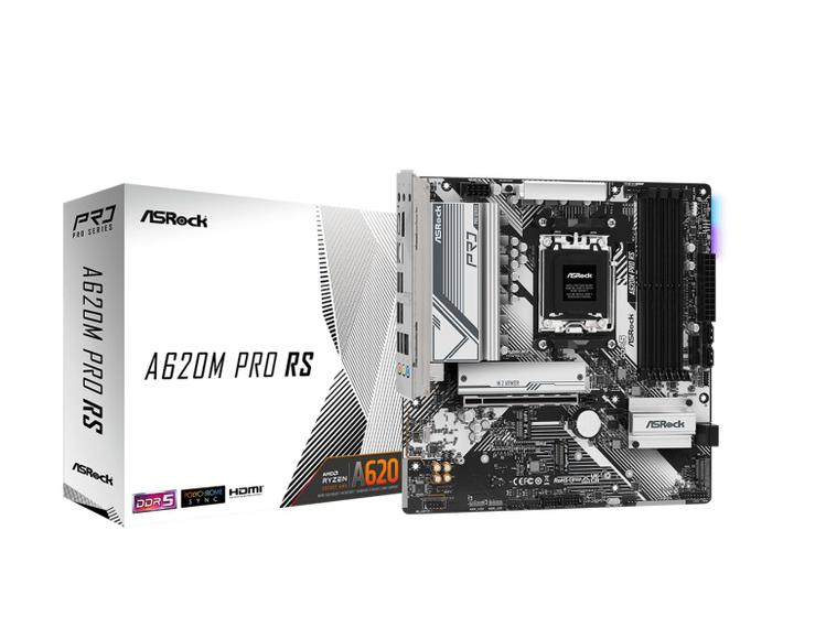 Imagem de Placa Mãe Asrock A620m Pro Rs AMD AM5 M ATX 4 SLOTS DDR5