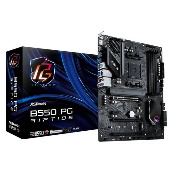 Imagem de Placa Mãe AsRock B550 PG Riptide AM4 DDR4 HDMI M.2 