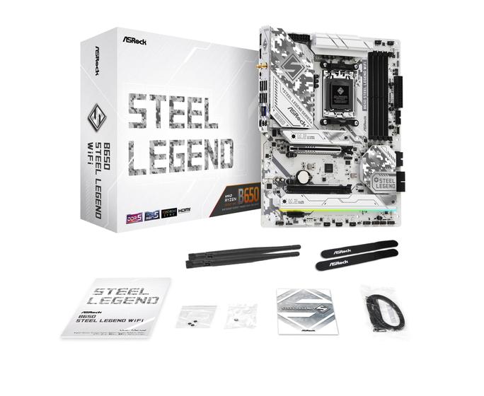 Imagem de Placa-mãe ASRock B650 Steel Legend WiFi AMD Socket AM5