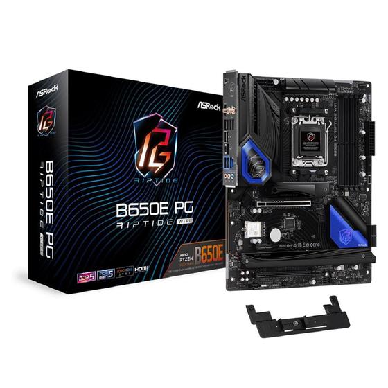 Imagem de Placa Mãe ASRock B650E PG Riptide WiFi, Chipset B650, AMD AM5, ATX, DDR5