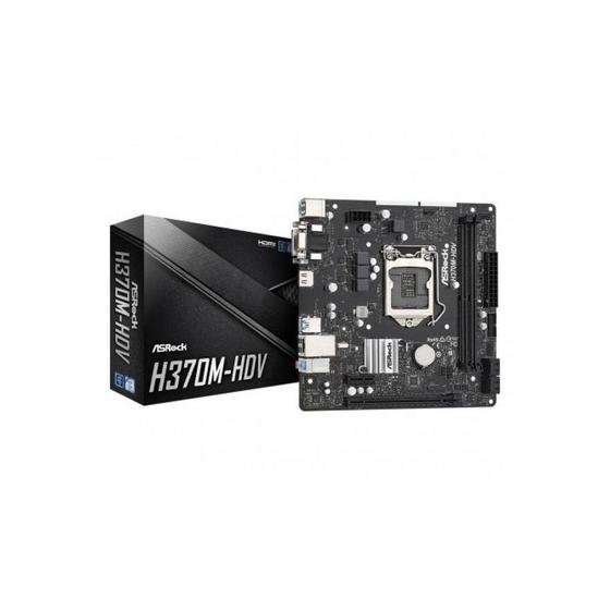 Placa Mãe Asrock H370M Hdv Intel 1151 Menor preço em Placa Mãe Asrock H370M Hdv Intel 1151