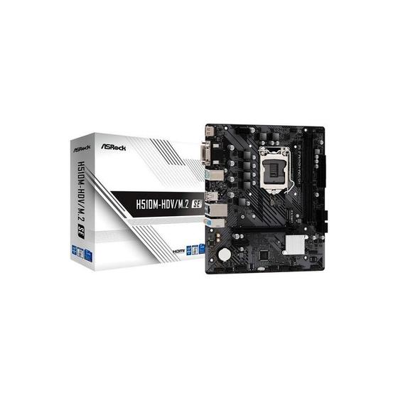 Imagem de Placa Mãe Asrock H510M-HDV/M.2 DDR4 Intel H510 LGA 1200 - Micro ATX