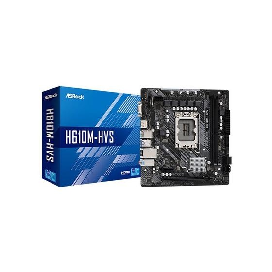 Placa Mãe AsRock H610M-HVS mATX LGA 1700 DDR4 HDMI VGA Menor preço em Placa Mãe AsRock H610M-HVS mATX LGA 1700 DDR4 HDMI VGA