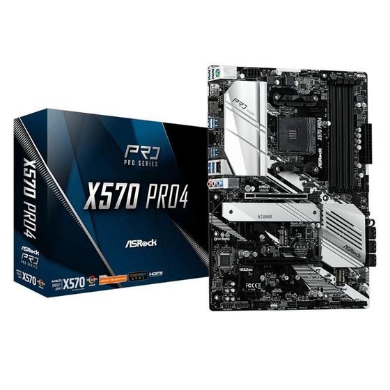 Placa Mae Asrock X570PRO4 AM4 SK DDR4 HDMI Menor preço em Placa Mae Asrock X570PRO4 AM4 SK DDR4 HDMI