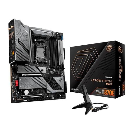 Imagem de Placa-Mãe ASRock X870E Taichi Lite, AMD, AM5, ATX, DDR5, Preto - 90-MXBPK