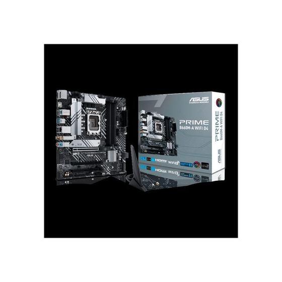 Imagem de Placa Mãe Asus 660M-A D4 Wi-Fi. LGA 1700 Chipset Intel B660. DDR4 Micro ATX