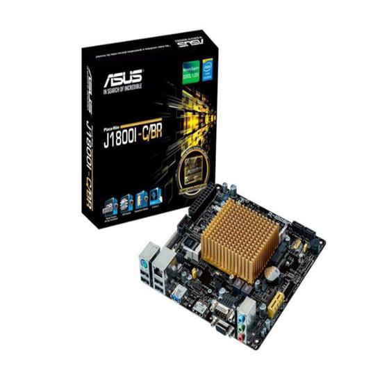 Placa mae asus intel celeron j1800 mini itx ddr3 sodimm j1800ic/br
