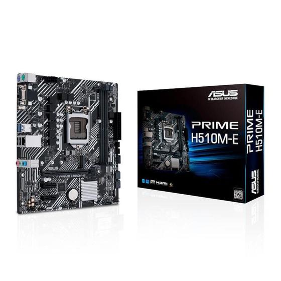 Placa Mãe Asus para Intel 1200 H510M-E Prime 2xDDR4 mATX Menor preço em Placa Mãe Asus para Intel 1200 H510M-E Prime 2xDDR4 mATX