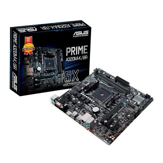 Placa mae asus prime a320m-k/br am4 ddr4 Menor preço em Placa mae asus prime a320m-k/br am4 ddr4