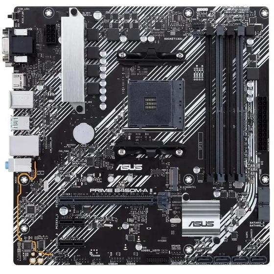 Imagem de Placa Mãe Asus Prime B450M Aii Am4 4Xddr4 Pci E Vga Dvi D Hdmi Sata