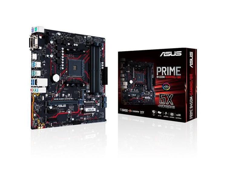 Imagem de Placa-Mae Asus Prime B450M Gaming/BR, AMD AM4, mATX, DDR4