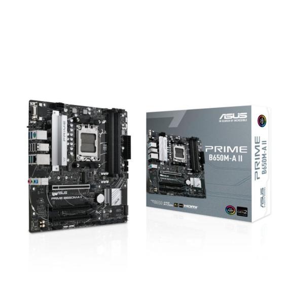 Imagem de Placa Mãe Asus PRIME B650MA II AM5 4xDDR5 Chipset AMD B650 mATX