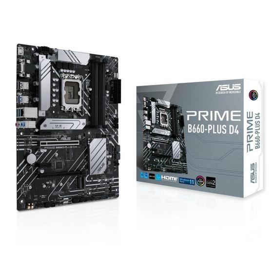 Imagem de Placa Mãe Asus Prime B660 Plus D4, LGA 1700 B660, ATX, DDR4