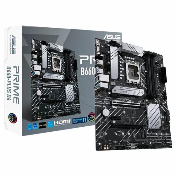 Placa Mãe ASUS Prime B660PLUS D4 Socket LGA 1700 /