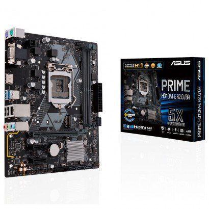 Imagem de Placa Mãe Asus Prime H310M-E R2.0 BR Intel 1151 DDR4 HDMI D-Sub USB 3.1 