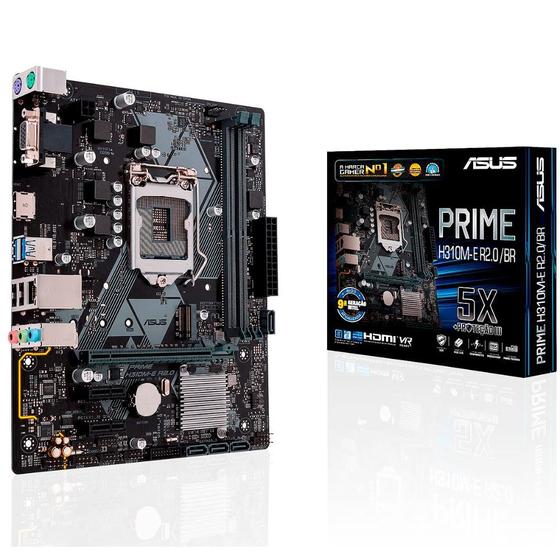 Imagem de Placa mãe Asus Prime H310M-E R2.0/BR LGA 1151 - Chipset Intel 9ª Geração Coffee Lake USB 3.1