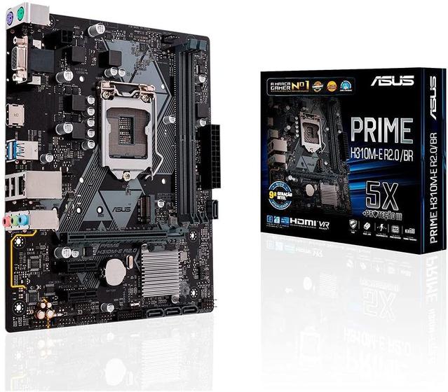 Placa Mãe Asus Prime H310M-E R2.0/BR LGA 1151 DDR4 mATX Menor preço em Placa Mãe Asus Prime H310M-E R2.0/BR LGA 1151 DDR4 mATX