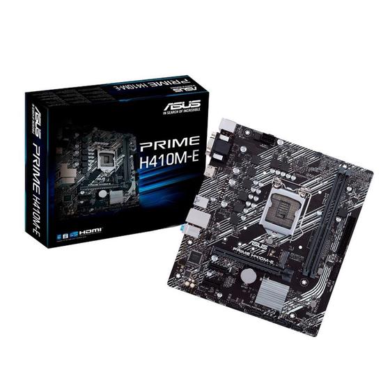 Placa-Mãe Asus Prime H410M-E Intel LGA 1200 mATX DDR4 Menor preço em Placa-Mãe Asus Prime H410M-E Intel LGA 1200 mATX DDR4