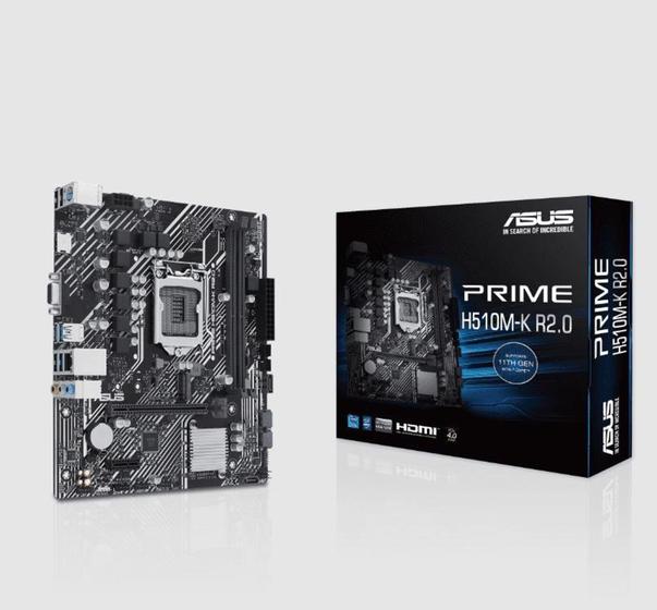 Placa Mãe ASUS Prime H510M-K R2.0 90MB1E80-M0EAY0I Menor preço em Placa Mãe ASUS Prime H510M-K R2.0 90MB1E80-M0EAY0I